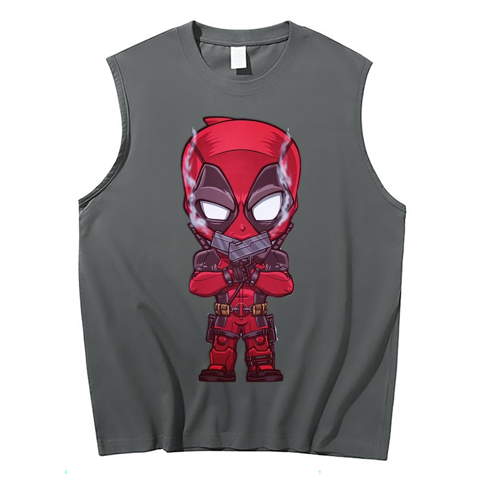 （画像用） Deadpool デッドプール コットン100％タンクトップ（フロントプリント）
